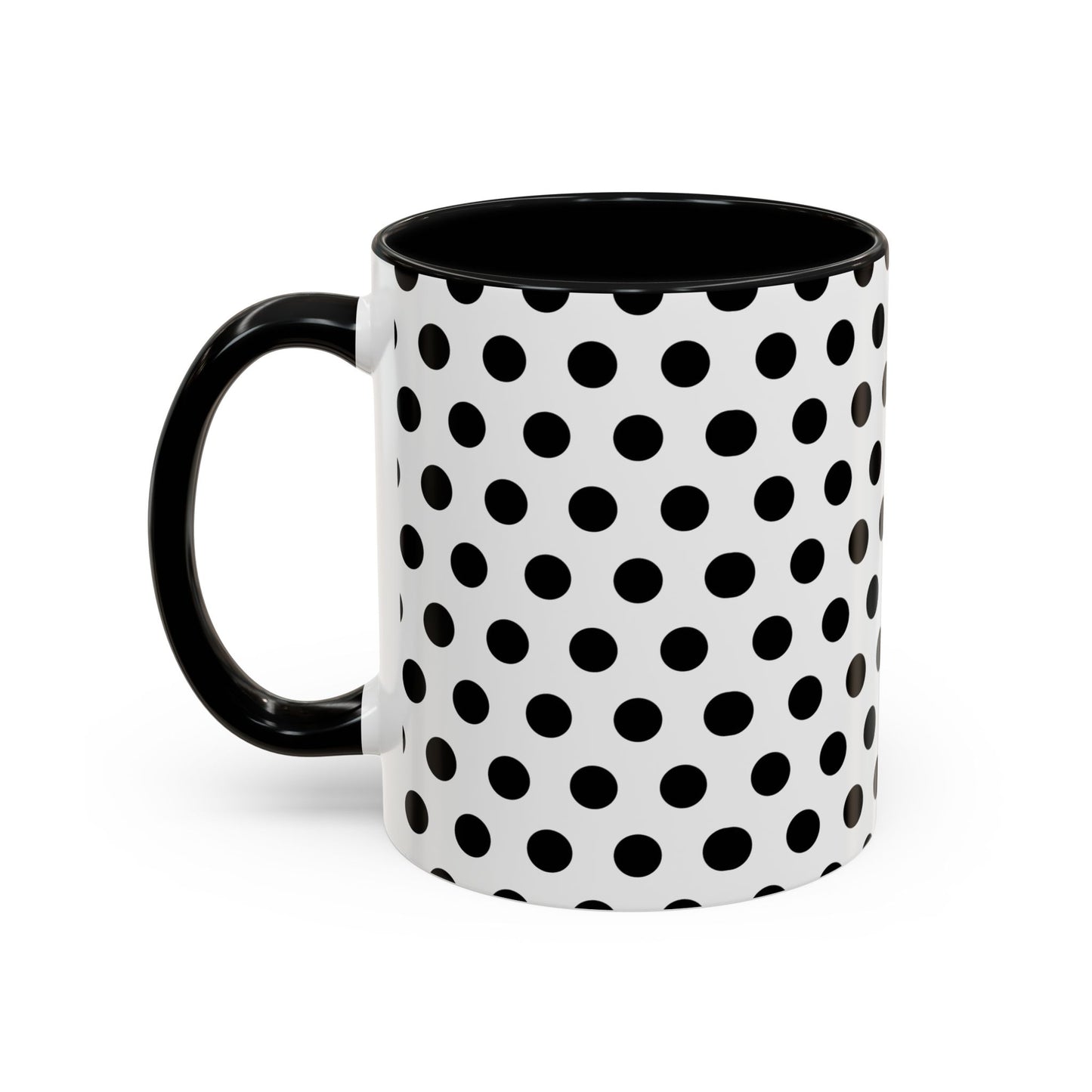Elegant Polka Dot Mug - Stylish Coffee Cup for Home, Office, Gift for Birthdays, Anniversaries, Holidays, Unique Drinkware