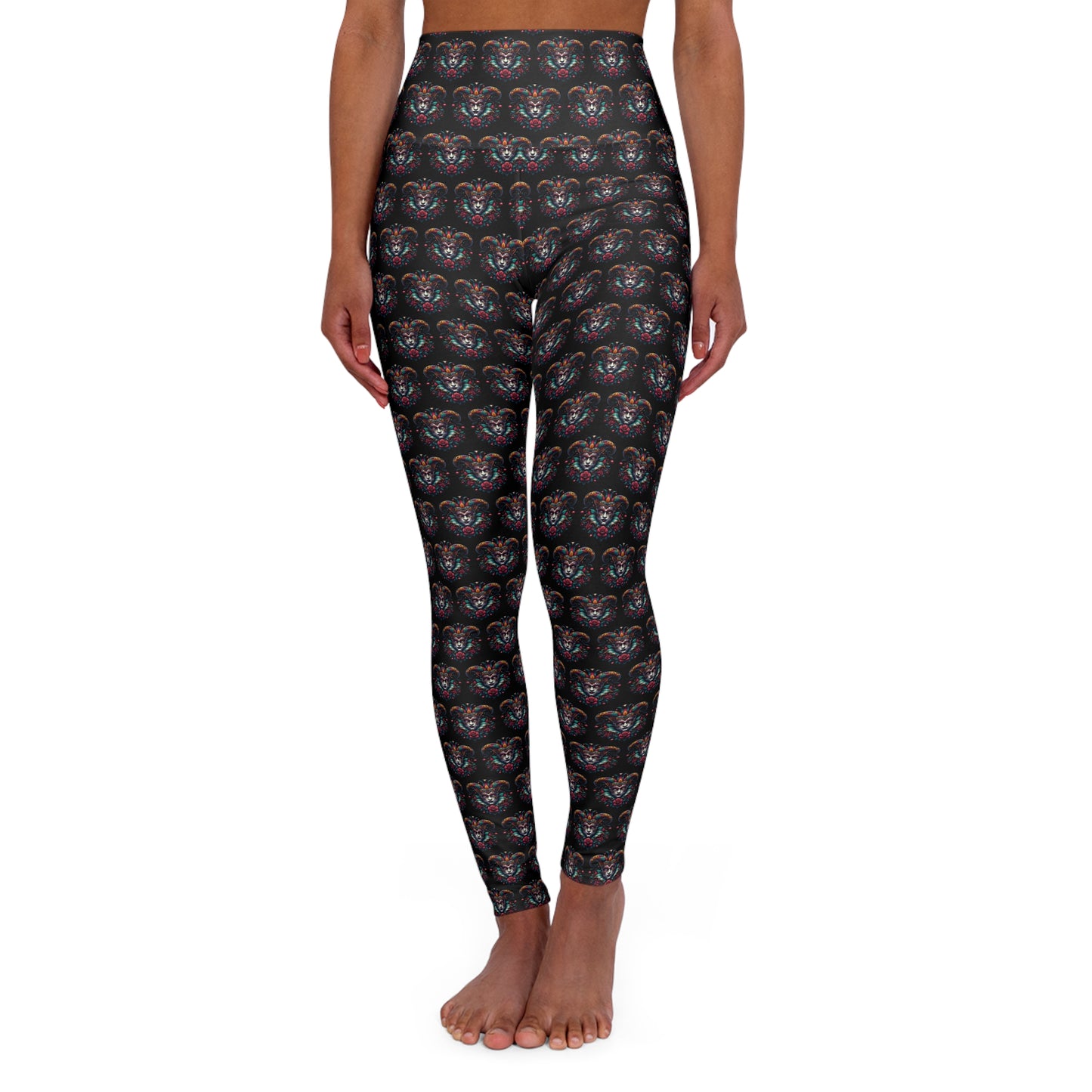 High Waisted Yoga Leggings with Unique Pattern, Perfect for Workouts, Yoga