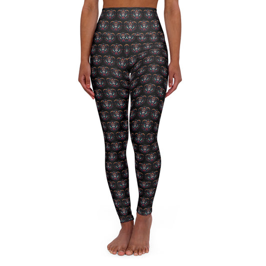 High Waisted Yoga Leggings with Unique Pattern, Perfect for Workouts, Yoga