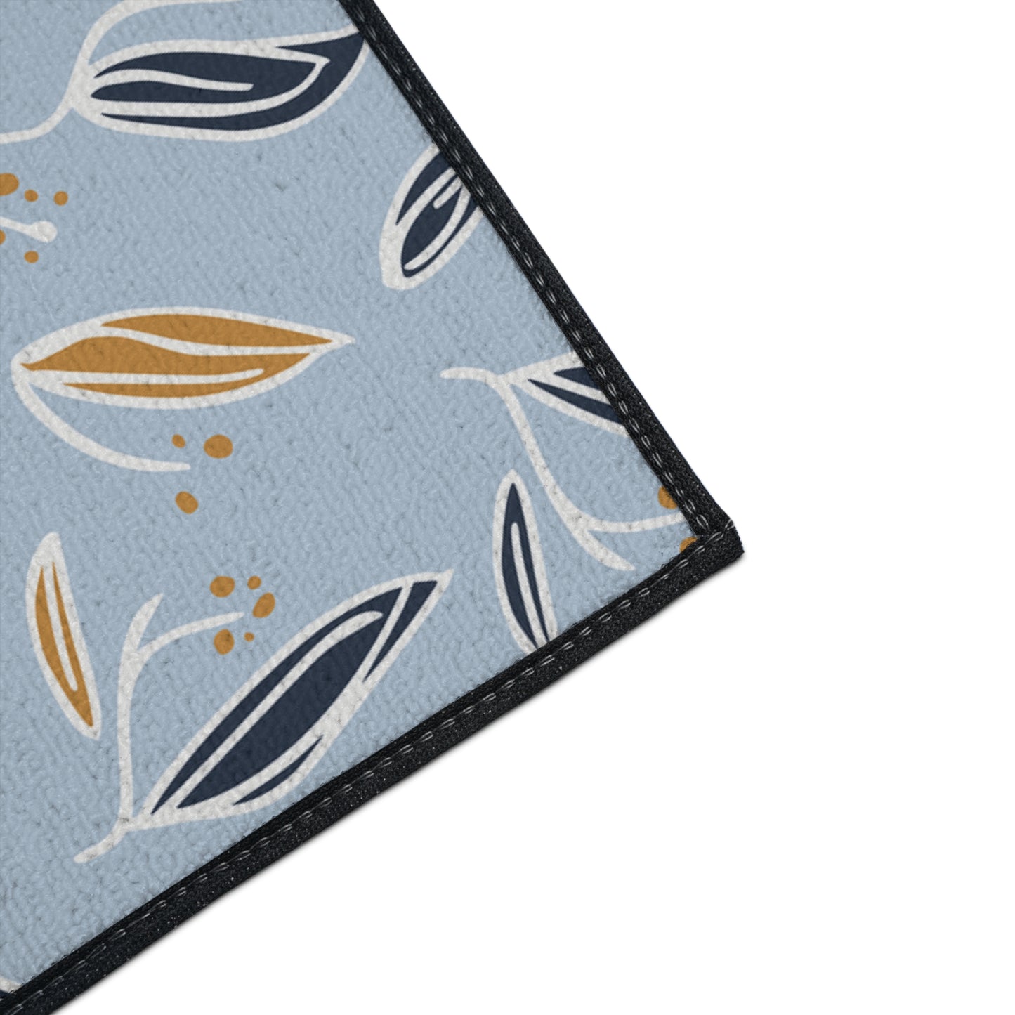 Leaf Pattern Heavy-Duty Floor Mat — Non-Slip Entry & Kitchen Rug