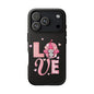 Love Gnome Phone Case — Cute Pink Heart Valentines Protective Case