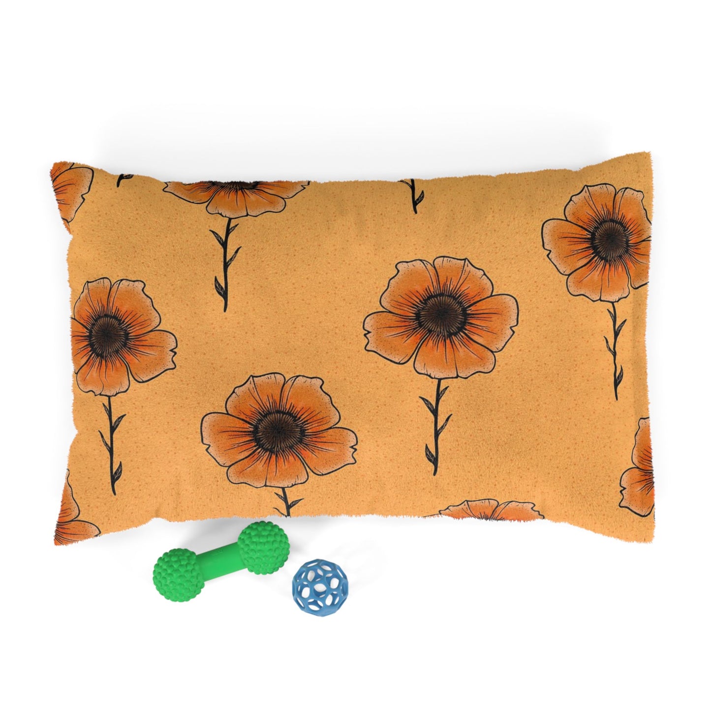 Warm Floral Pet Bed for Cozy Days, Dog Bed, Cat Bed, Housewarming Gift, Decorative Pet Decor, Pet Comfort, Spring Vibes