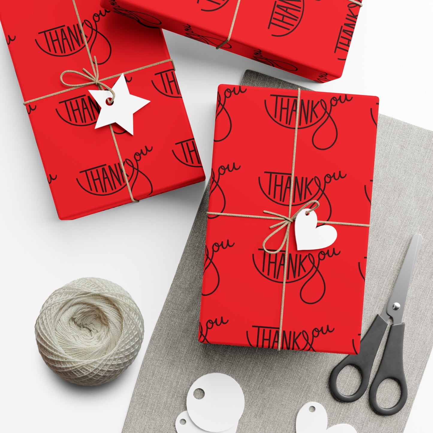 Gift Wrap Paper — 'Thank You' Patterned Wrapping Paper
