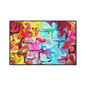 Abstract Color Splash Floor Mat — Heavy Duty Non‑Slip Door Rug