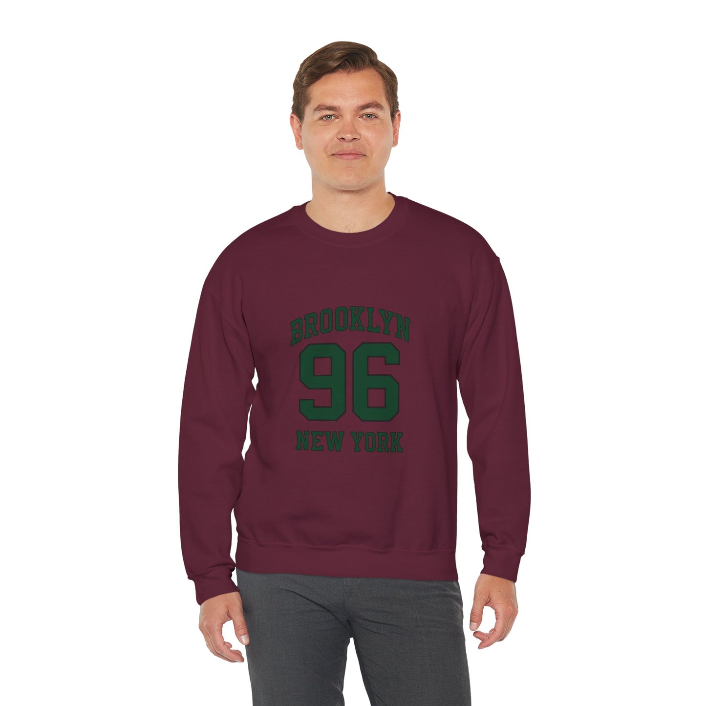 Crewneck Sweatshirt - Brooklyn 96 New York Vintage Athletic Pullover