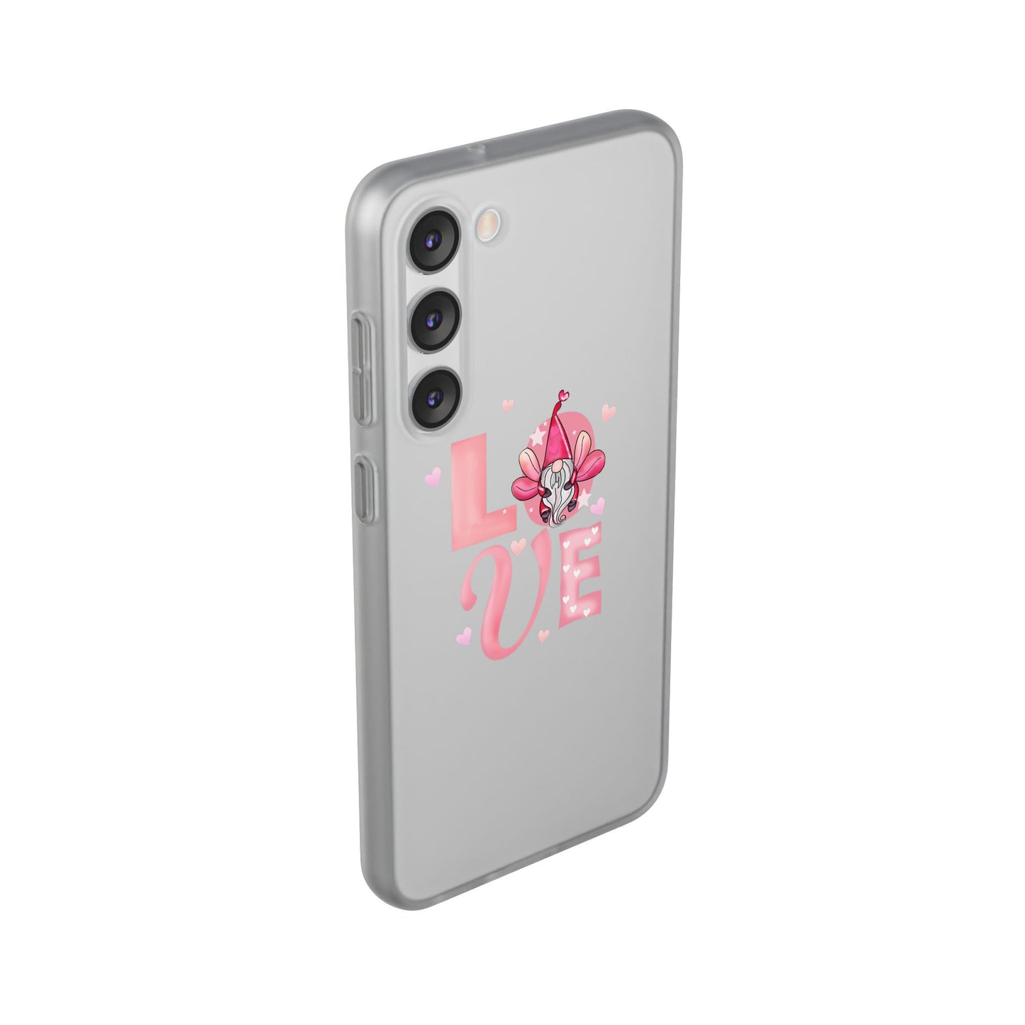 Love Gnome Phone Case — Cute Pink Valentine Flexi Case