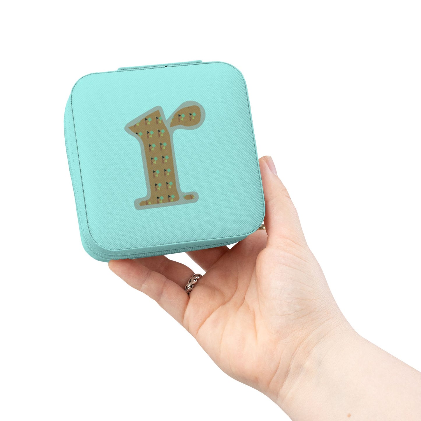 Personalized Jewelry Travel Case – Compact Pink Necklace Ring Earring Organizer