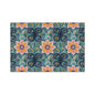 Floral Mosaic Heavy-Duty Floor Mat — Non-Slip Garden Pattern Rug