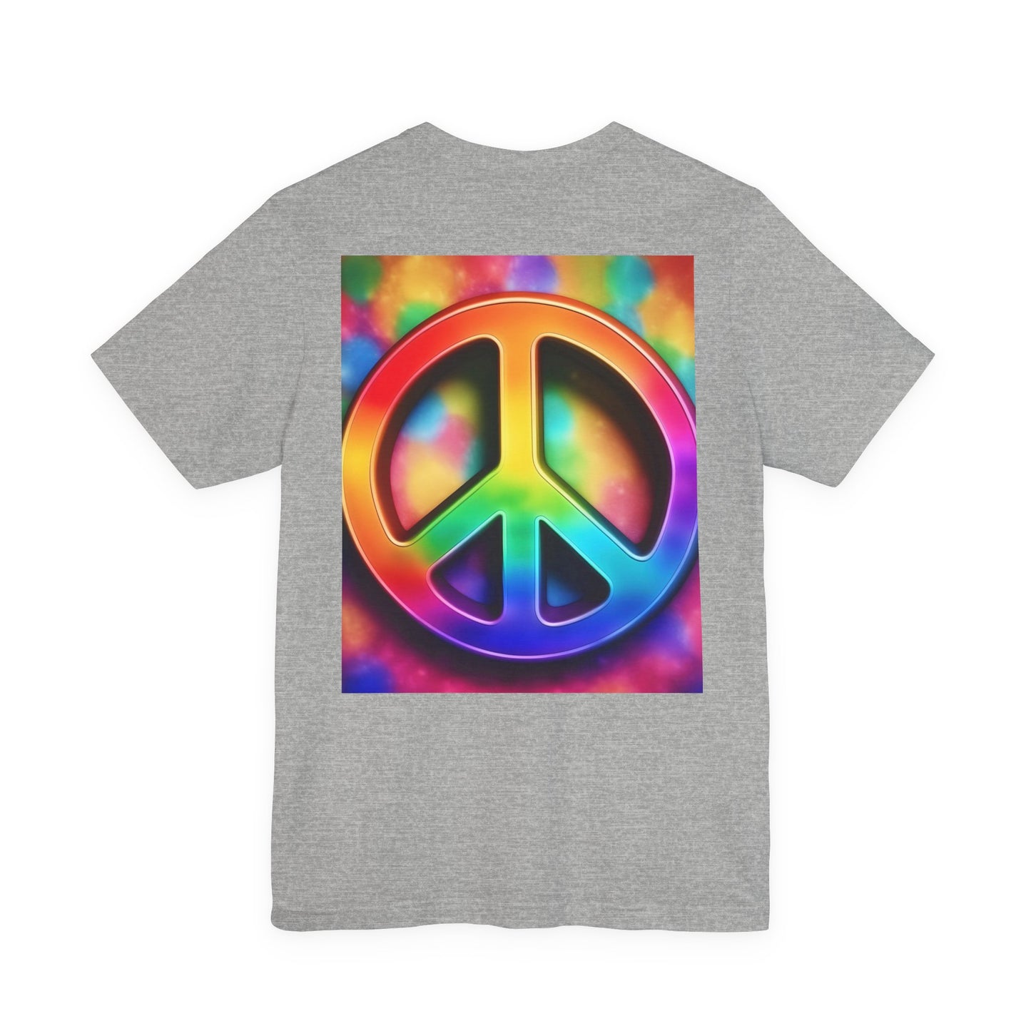 Peace Sign Tie-Dye Tee — Rainbow Hippie Peace Symbol T-Shirt
