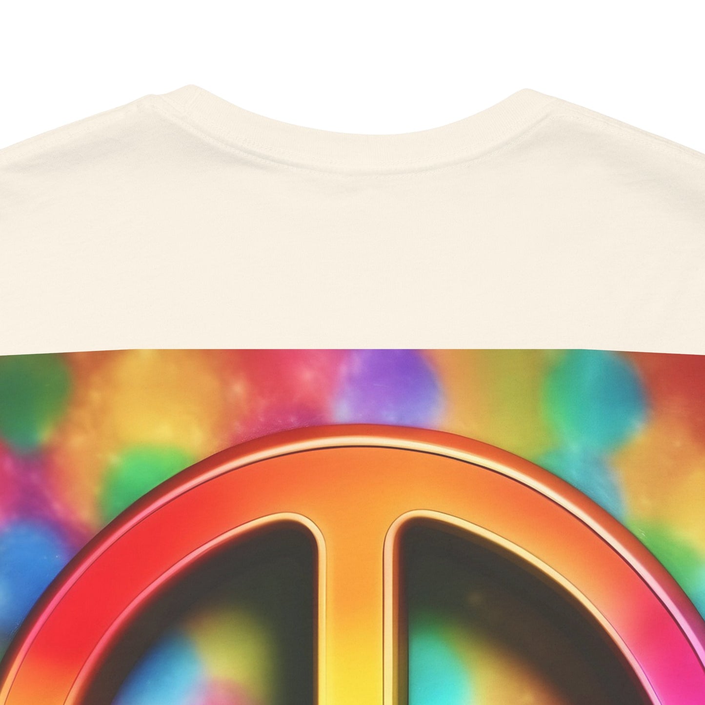 Peace Sign Tie-Dye Tee — Rainbow Hippie Peace Symbol T-Shirt