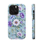 Floral Purple Peony Phone Case — Magnetic Impact‑Resistant Protective Cover