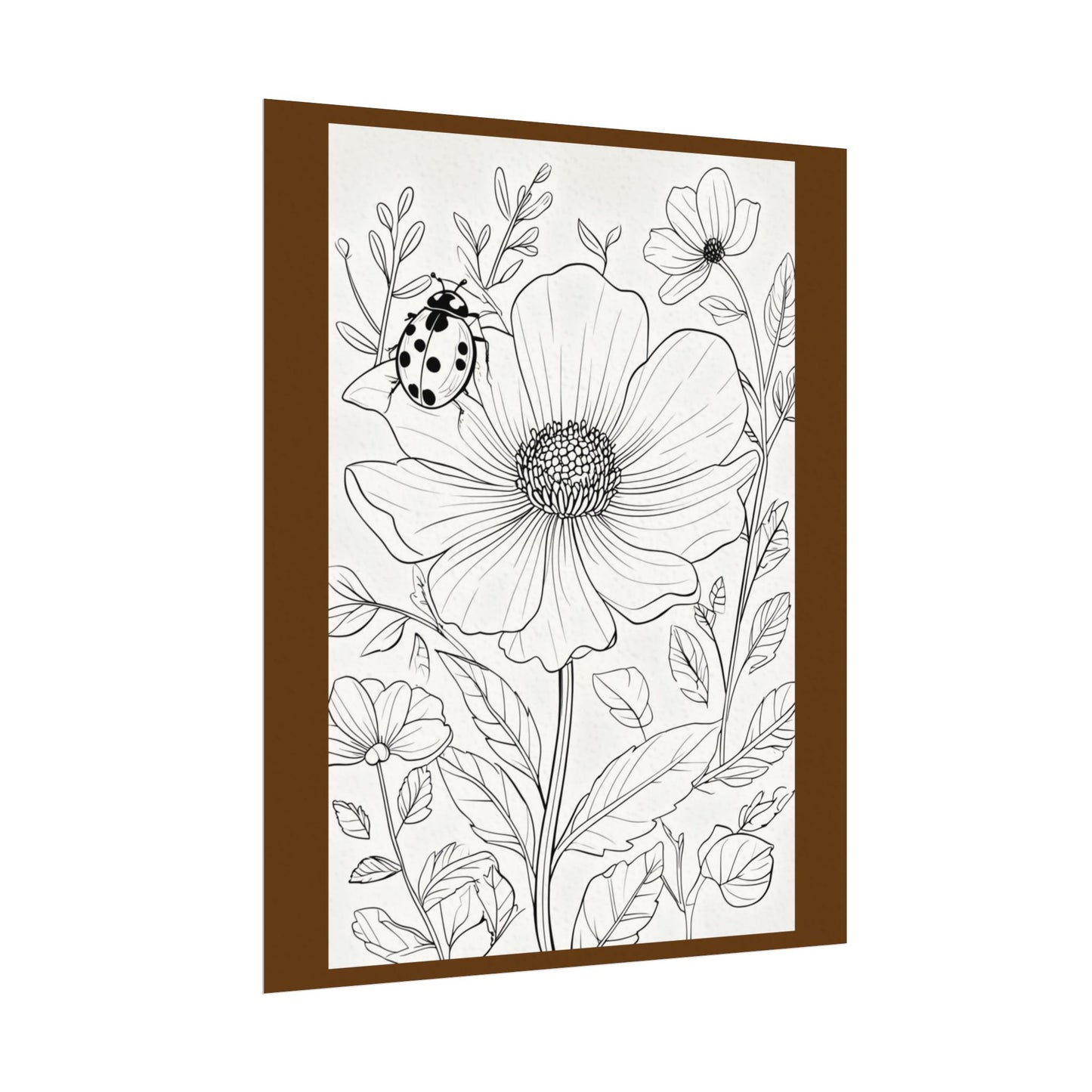 COLOR IT YOURSELF  Line Art Poster — Textured Matte Print