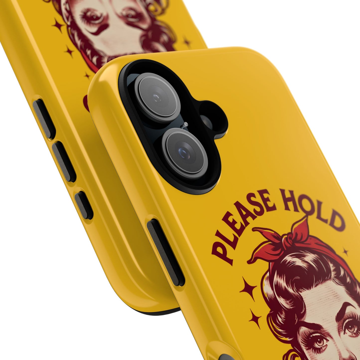 Phone Case - "Please Hold, Sarcasm Loading" Retro Pin-Up Tough Case