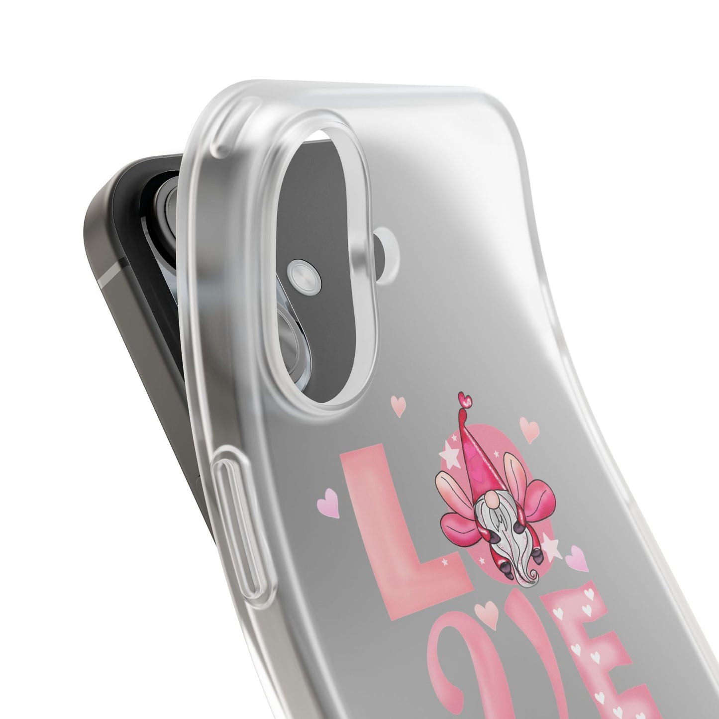 Love Gnome Phone Case — Cute Pink Valentine Flexi Case