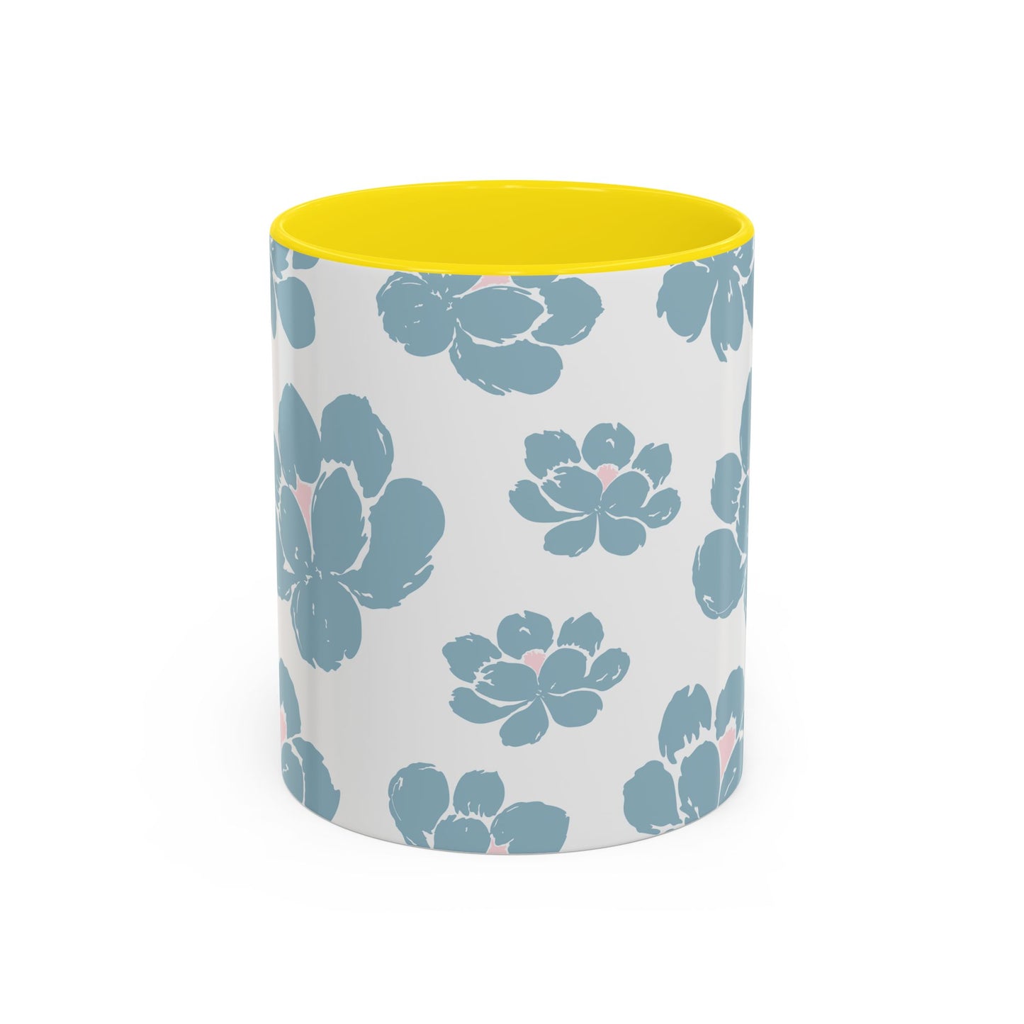 Floral Accent Coffee Mug - Elegant Drinkware, Perfect Gift for Her, Home Decor, Mother's Day, Birthday, Coffee Lovers