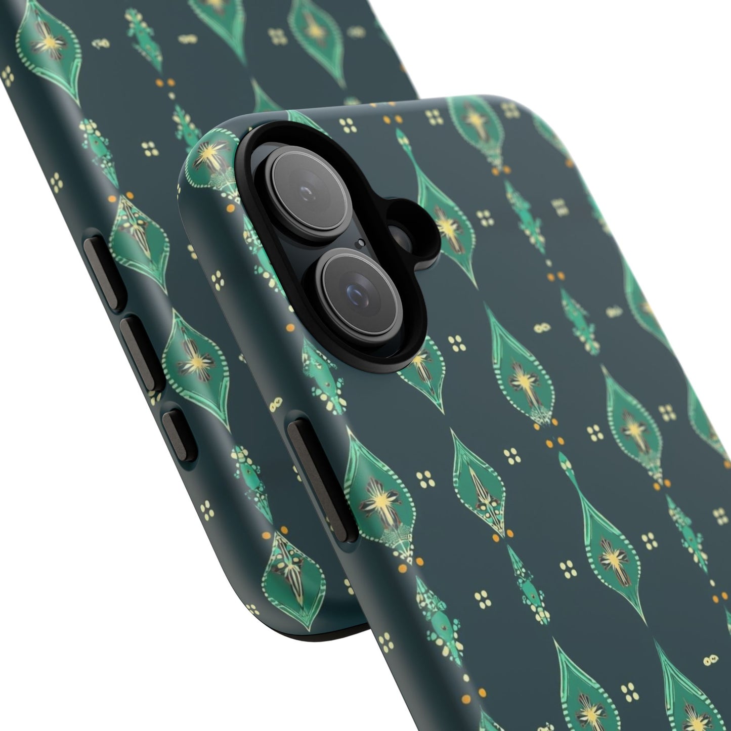 Emerald Boho Teardrop Phone Case