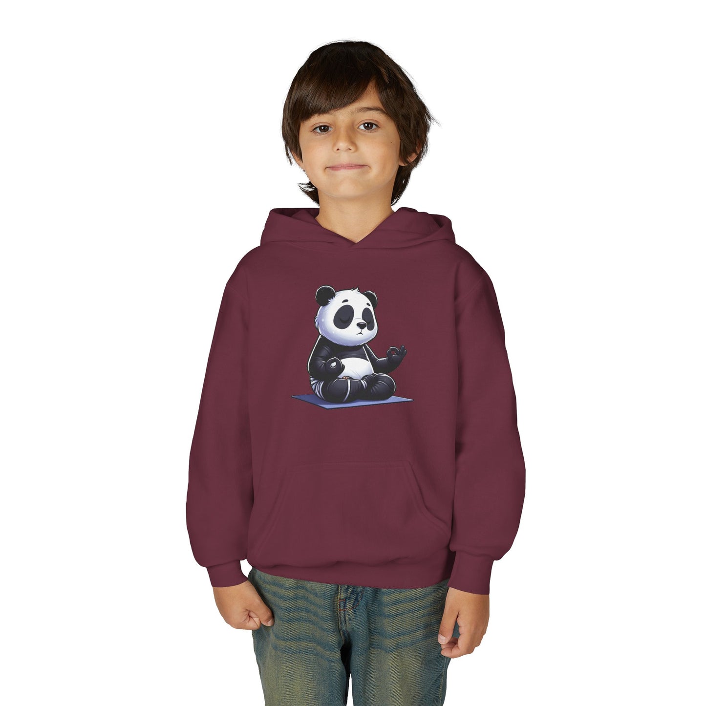 Kids Panda Yoga Hoodie — Cute Meditating Panda Sweatshirt for Children