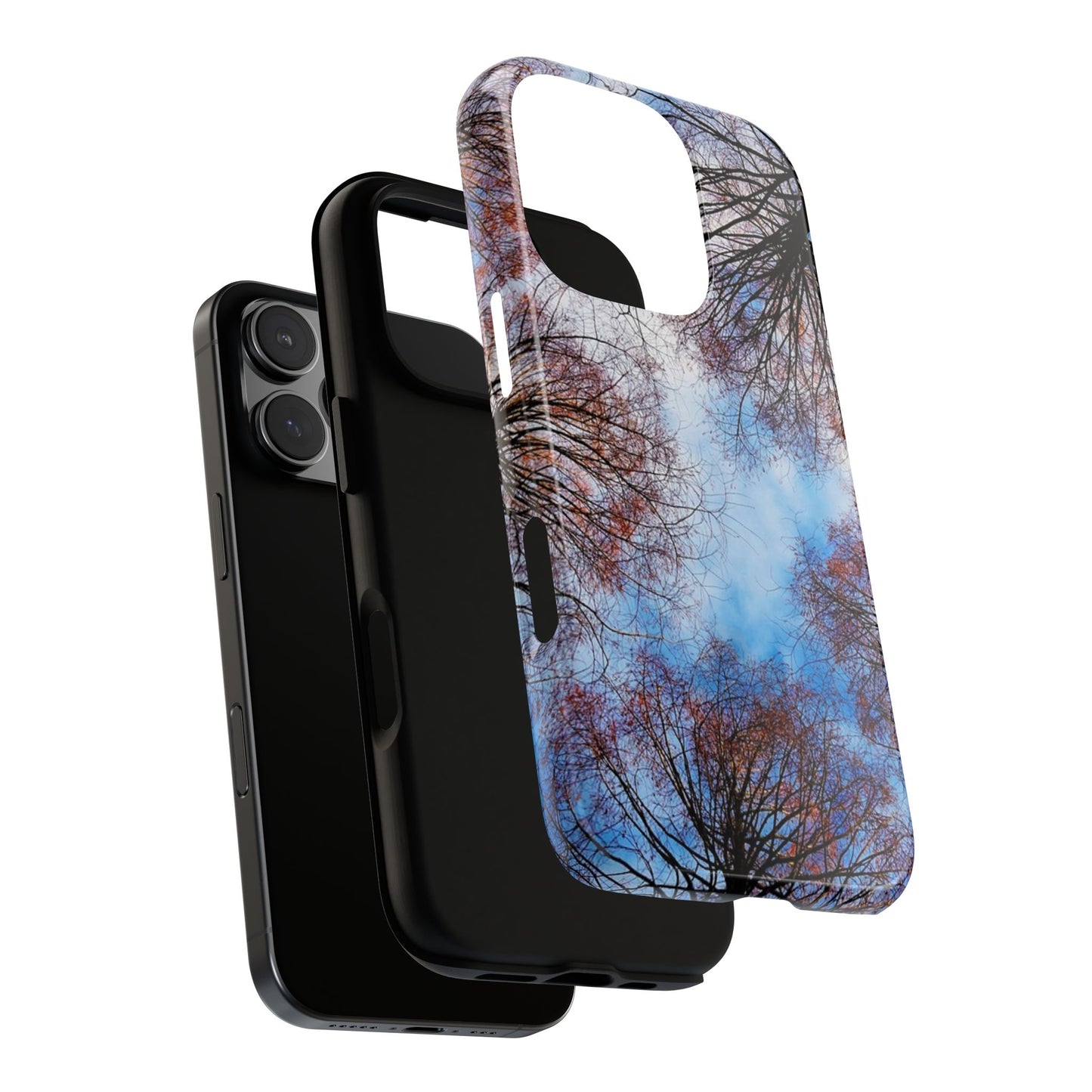 Skyward Trees Phone Case — Nature Forest Canopy Protective Tough Case