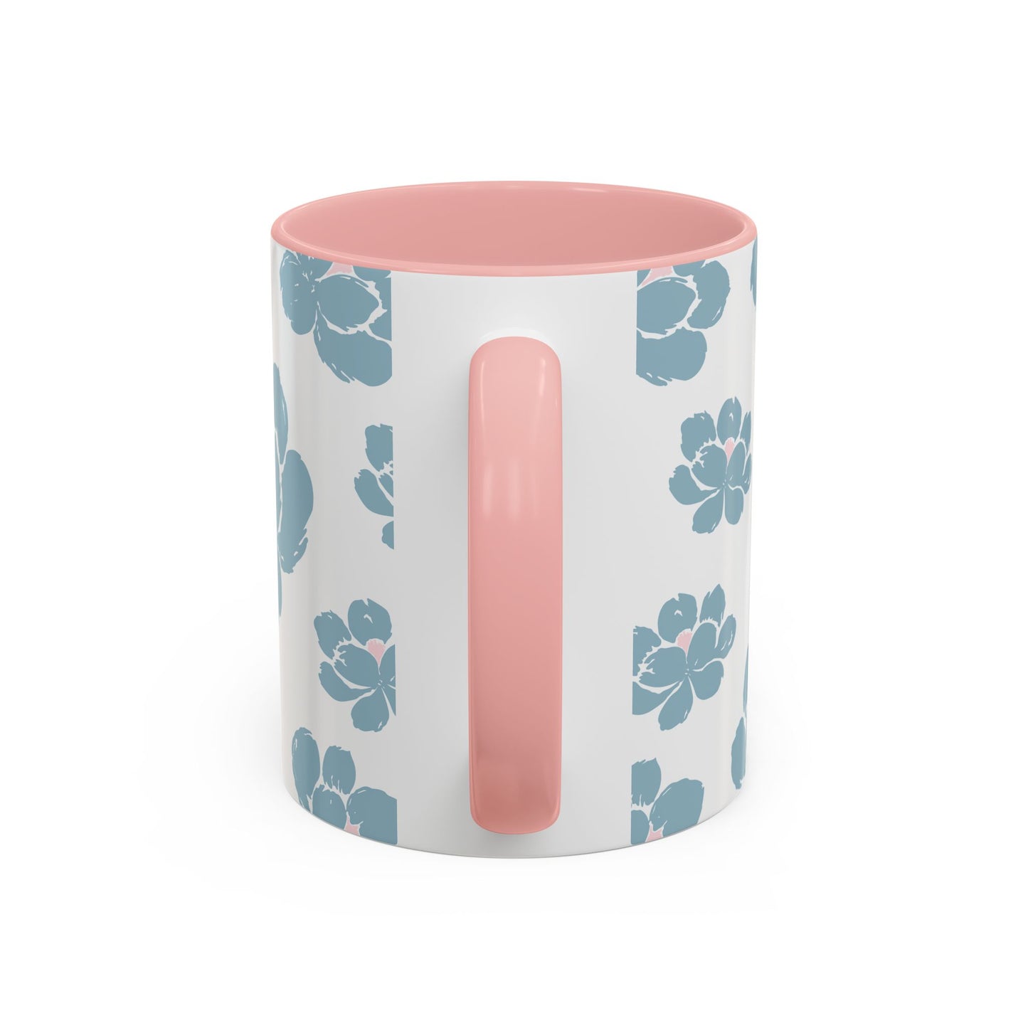 Floral Accent Coffee Mug - Elegant Drinkware, Perfect Gift for Her, Home Decor, Mother's Day, Birthday, Coffee Lovers