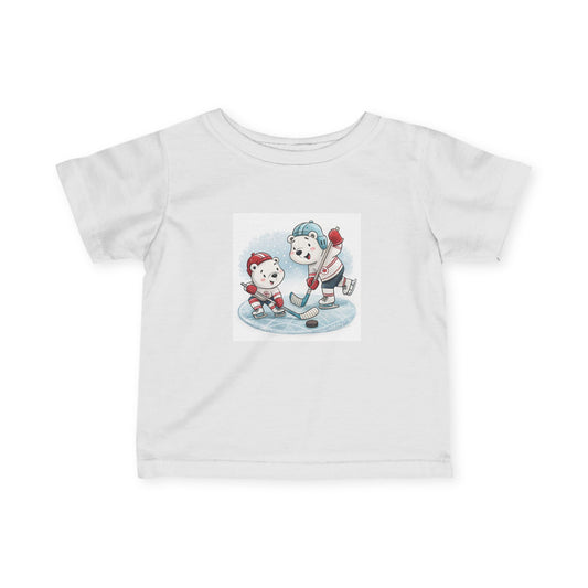 Infant Tee — Cute Ice Hockey Polar Bears Baby Shirt