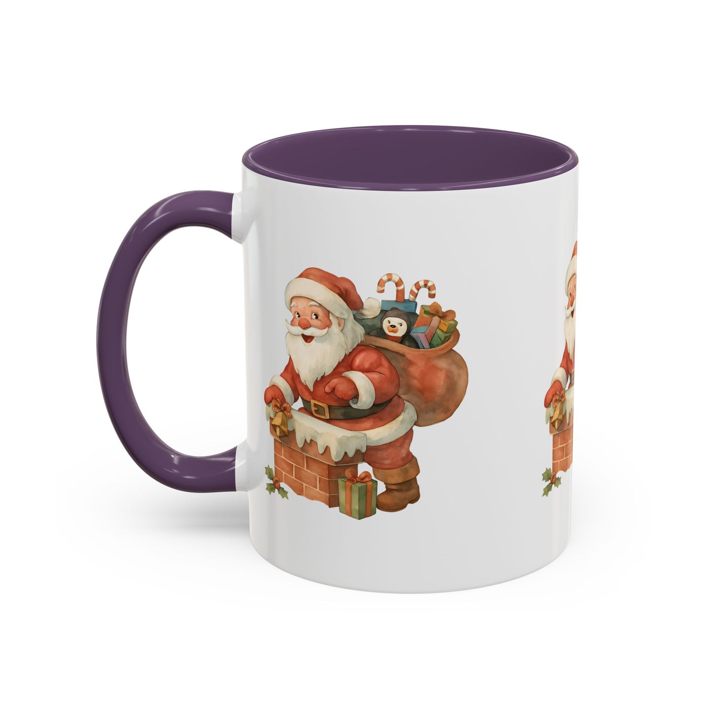 Festive Santa Coffee Mug, Holiday Gift, Christmas Decorations, Cozy Kitchen, Unique Mug, Santa-Themed Drinkware