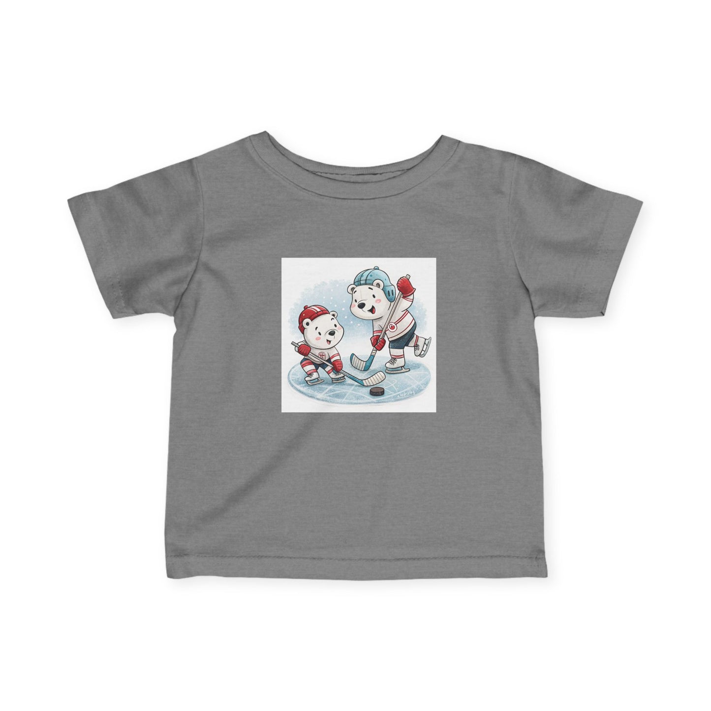 Infant Tee — Cute Ice Hockey Polar Bears Baby Shirt
