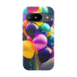 Colorful Balloon Tough Phone Case — Vibrant Party Balloons Protective Cover
