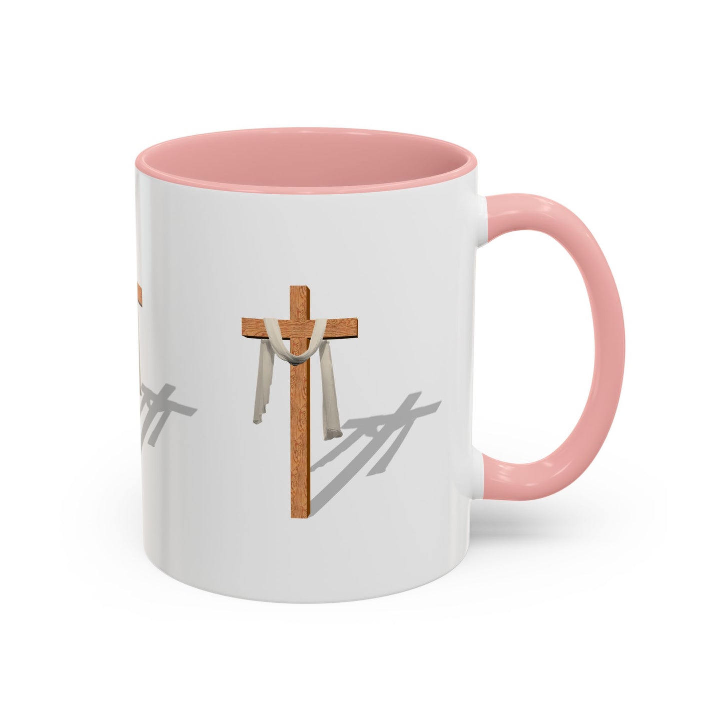 Faith-Inspired Accent Coffee Mug – Spiritual Gift for Christians, Religious Decor, Church Mug, Inspirational Drinkware