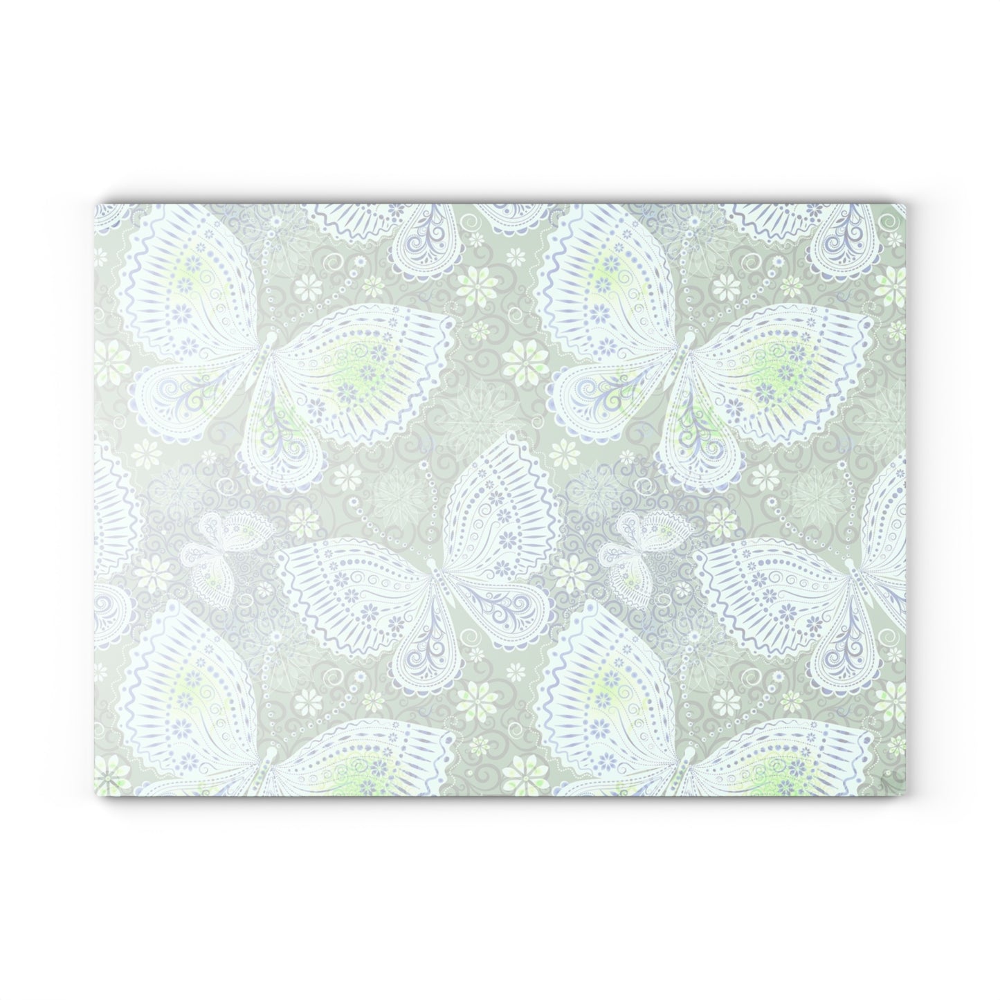 Butterfly Glass Cutting Board, Nature Decor, Kitchen Art, Gift for Foodies, Unique Serving Platter, Eco-Friendly Kitchenware