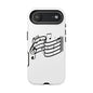 Musical Notes Phone Case — Black Treble Clef Music Staff Tough Case