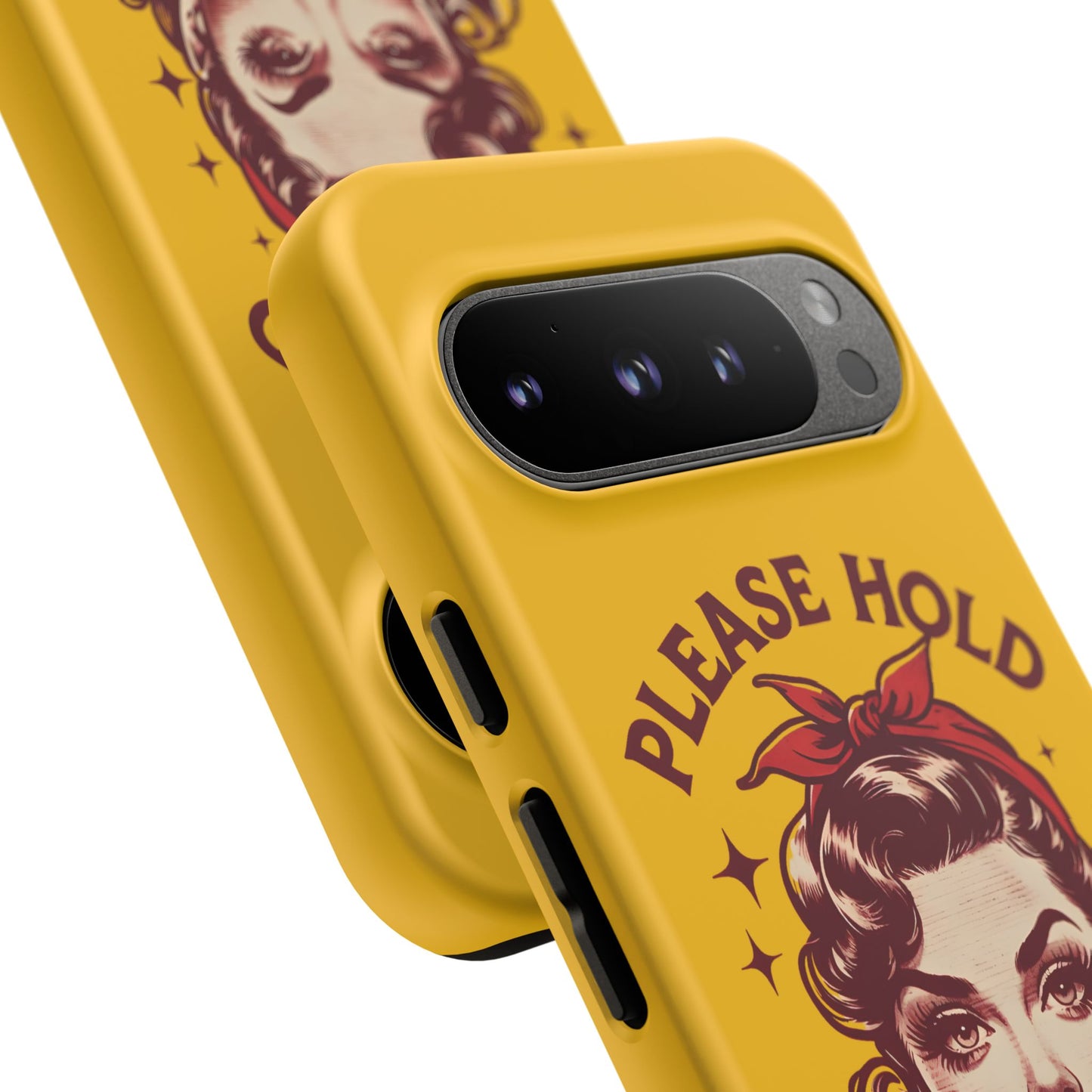Phone Case - "Please Hold, Sarcasm Loading" Retro Pin-Up Tough Case