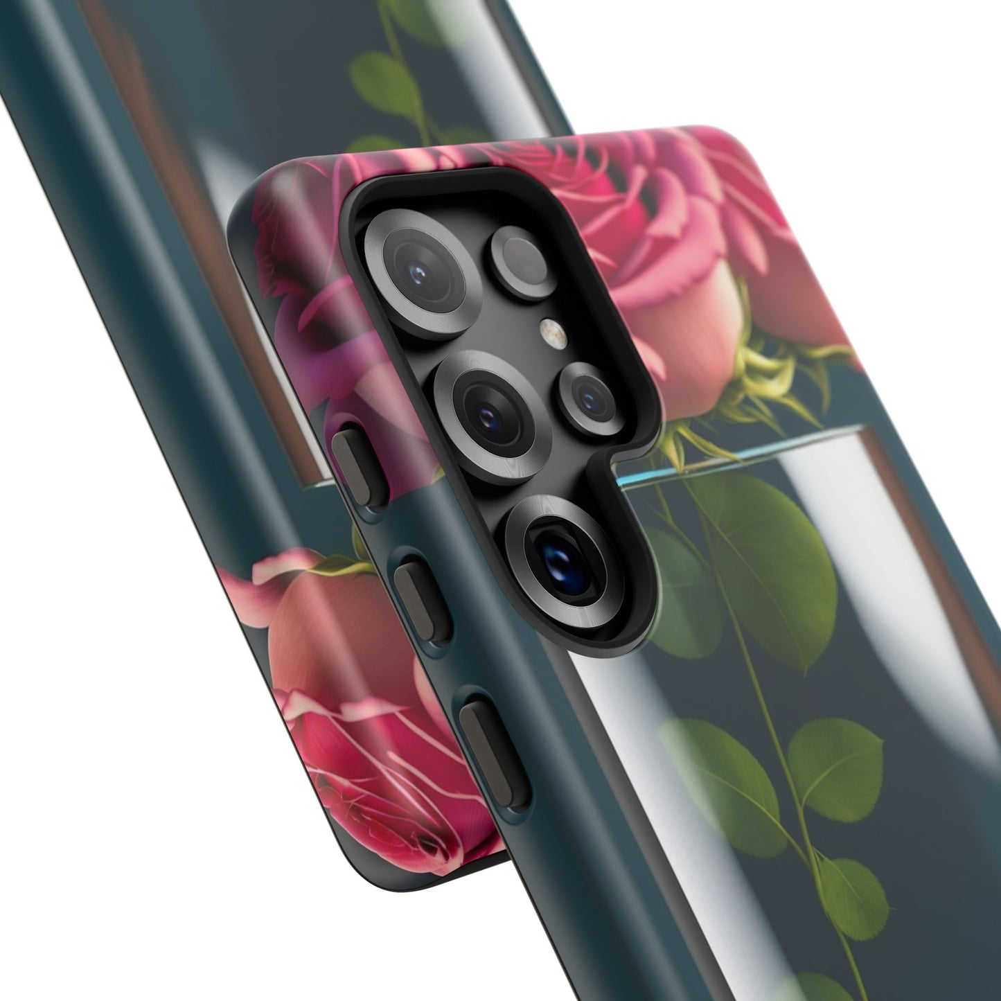 Penguin in a Glass Floral Tough Phone Case — Cute Protective Phone Cover