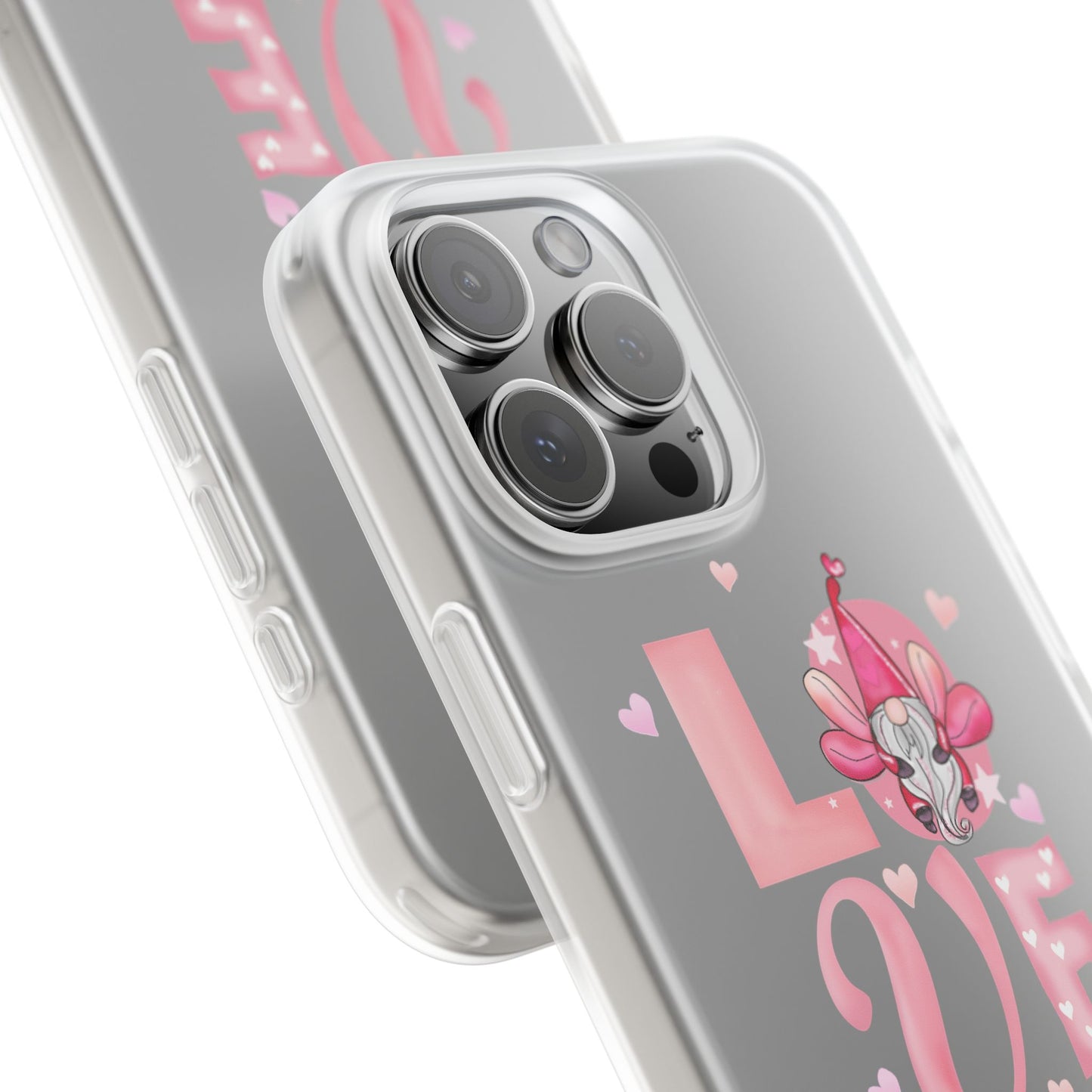 Love Gnome Phone Case — Cute Pink Valentine Flexi Case