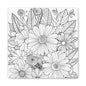 COLOR IT YOURSELF Floral Doodle Canvas Art — Black & White Bouquet Stretched Canvas