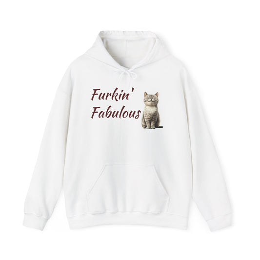 Furkin' Fabulous Cat Hoodie — Cute Kitten Graphic Sweatshirt