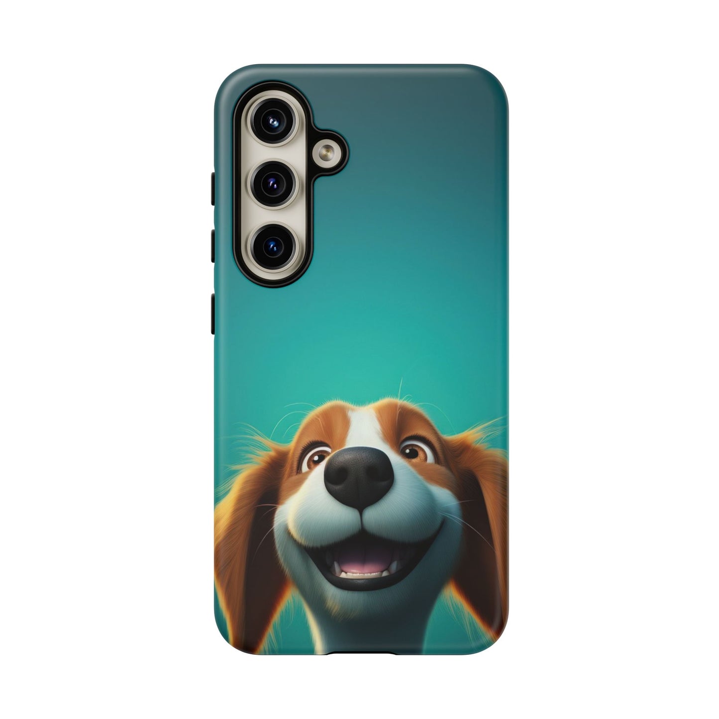 Happy Dog Phone Case — Cute Cartoon Puppy Protective Phone Cover