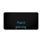 Customizable Desk Mat – "Print it your way" Black Mouse Pad Office Desk Protector