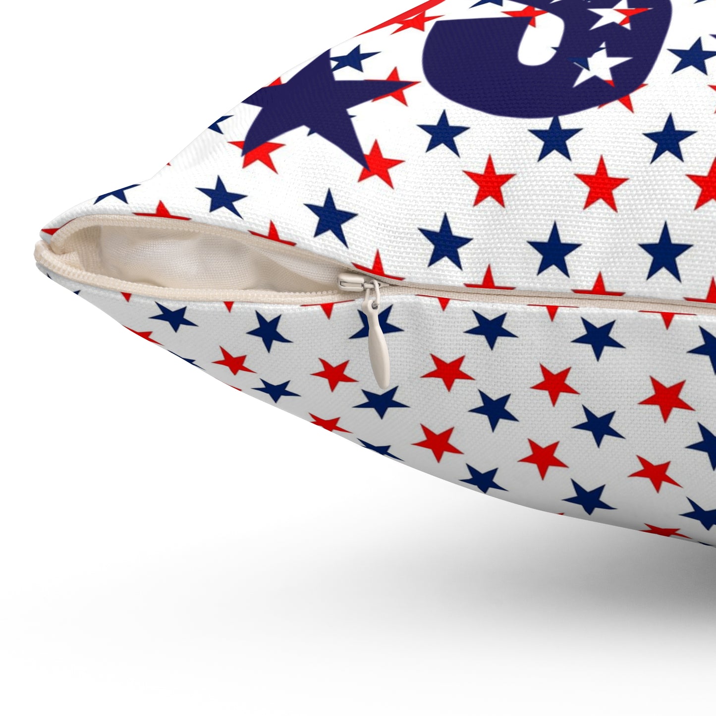 Patriotic USA Star Square Pillow, Throw Cushion, Home Decor, Independence Day Gift, Americana Style, USA Flag Decor