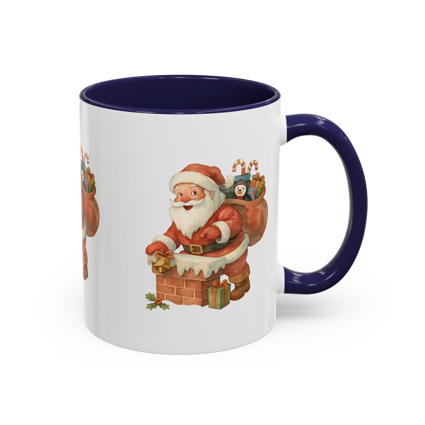 Festive Santa Coffee Mug, Holiday Gift, Christmas Decorations, Cozy Kitchen, Unique Mug, Santa-Themed Drinkware