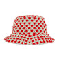 Heart Pattern Bucket Hat — Red Retro Love