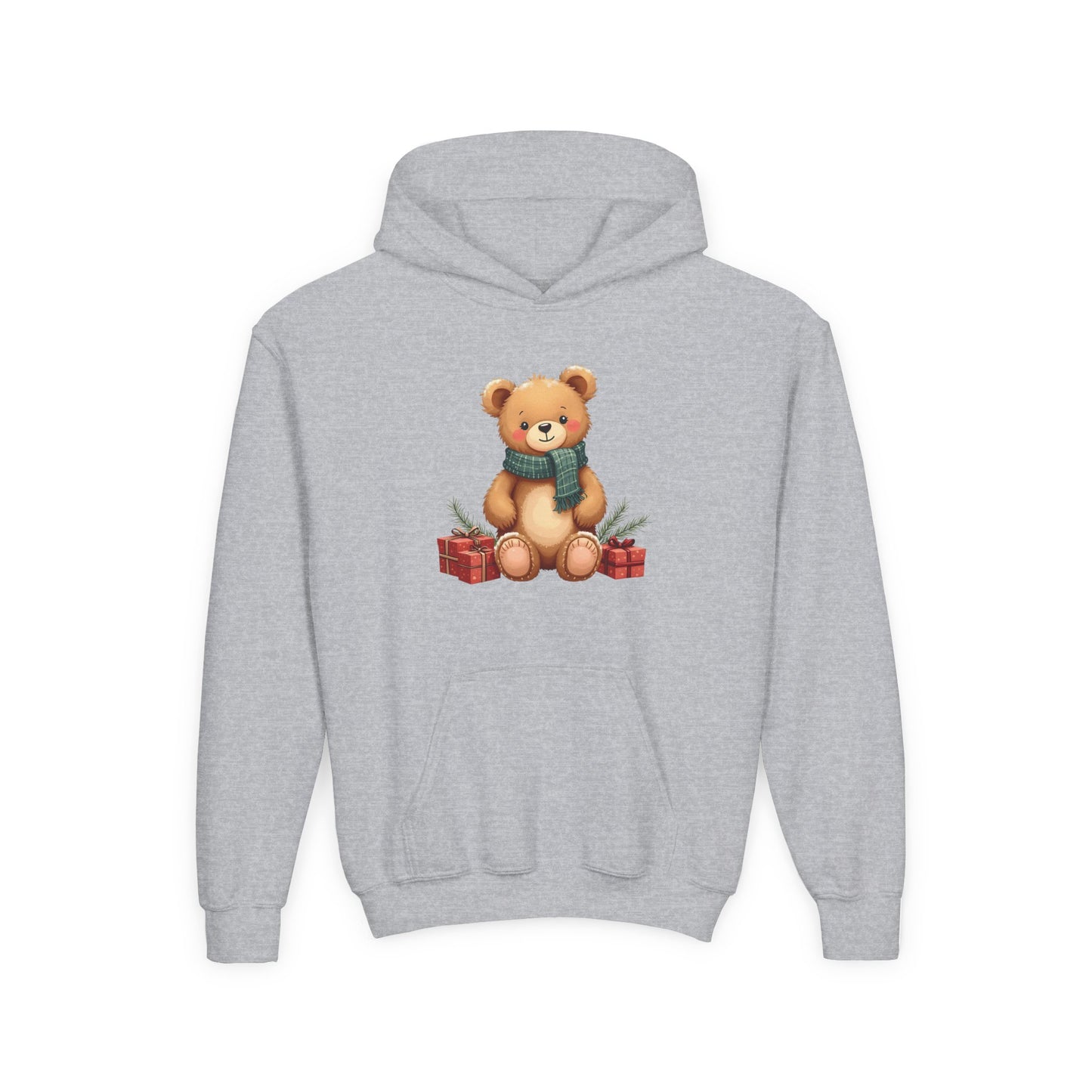 Kids Holiday Teddy Bear Hoodie – Cute Christmas Gift Sweatshirt