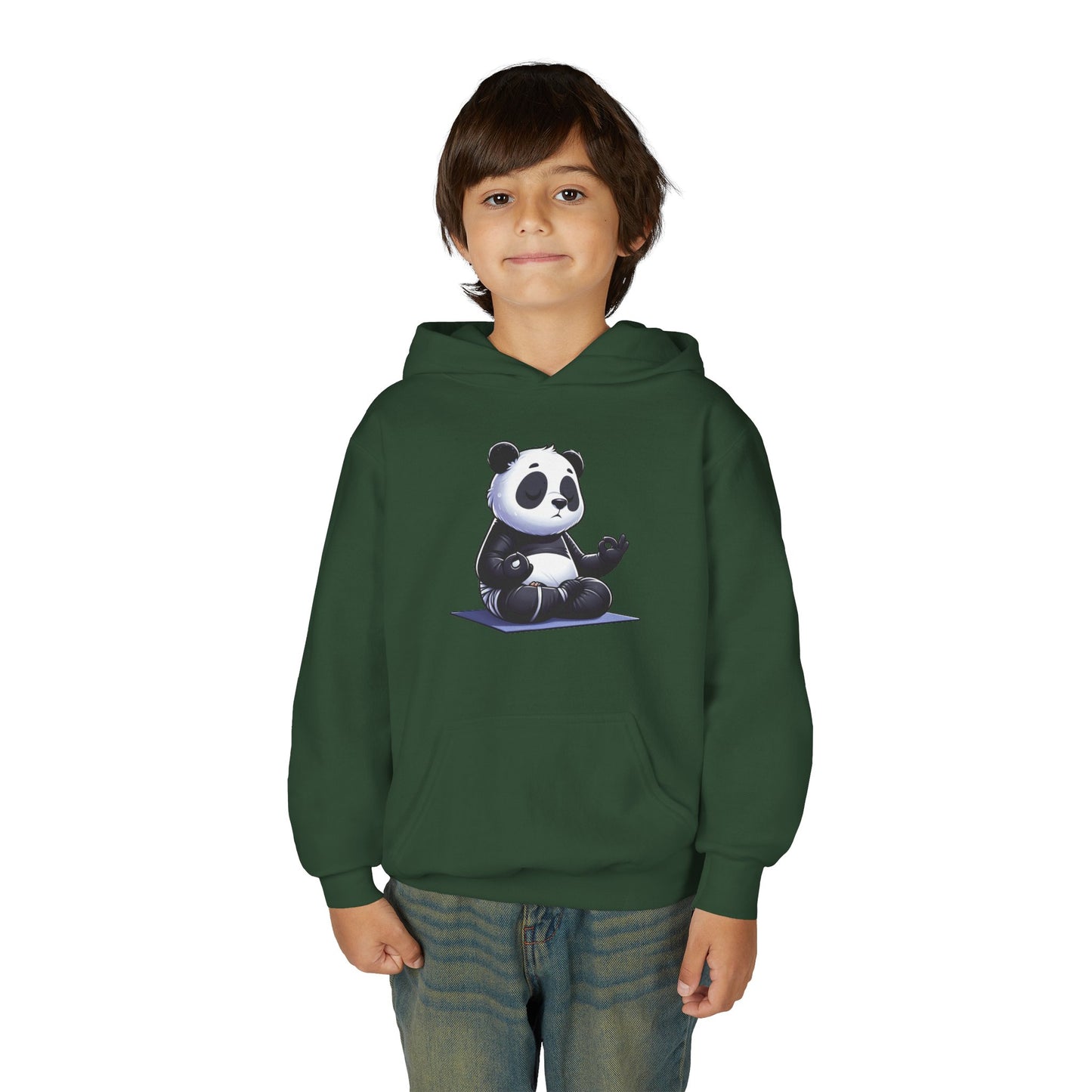 Kids Panda Yoga Hoodie — Cute Meditating Panda Sweatshirt for Children