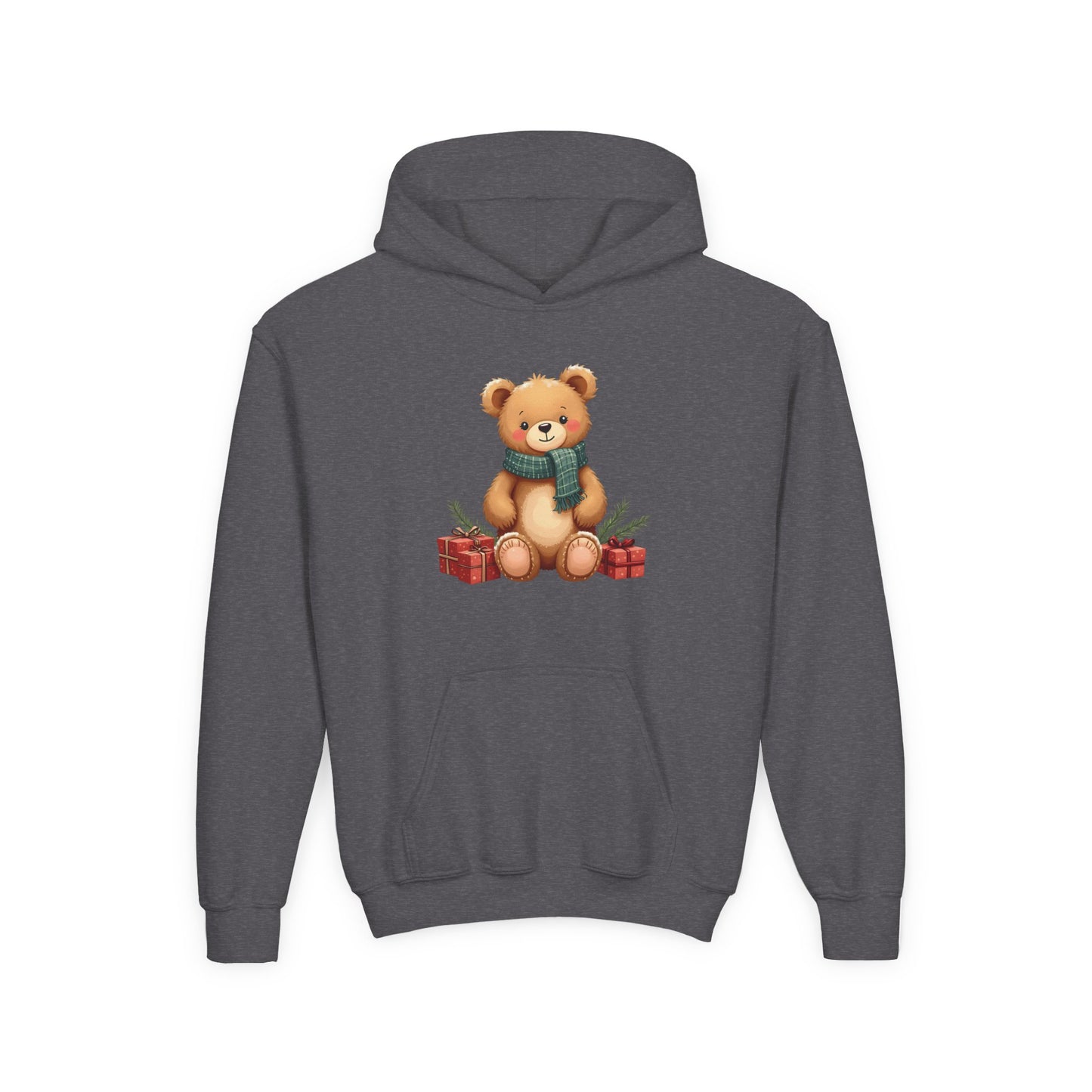 Kids Holiday Teddy Bear Hoodie – Cute Christmas Gift Sweatshirt