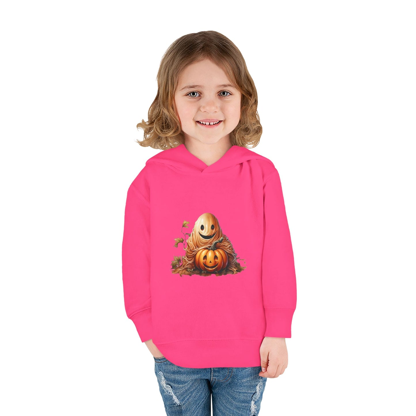 Halloween Toddler Hoodie, Cozy Pullover for Kids, Cute Fleece Sweatshirt, Perfect Fall Gift, Pumpkin Design