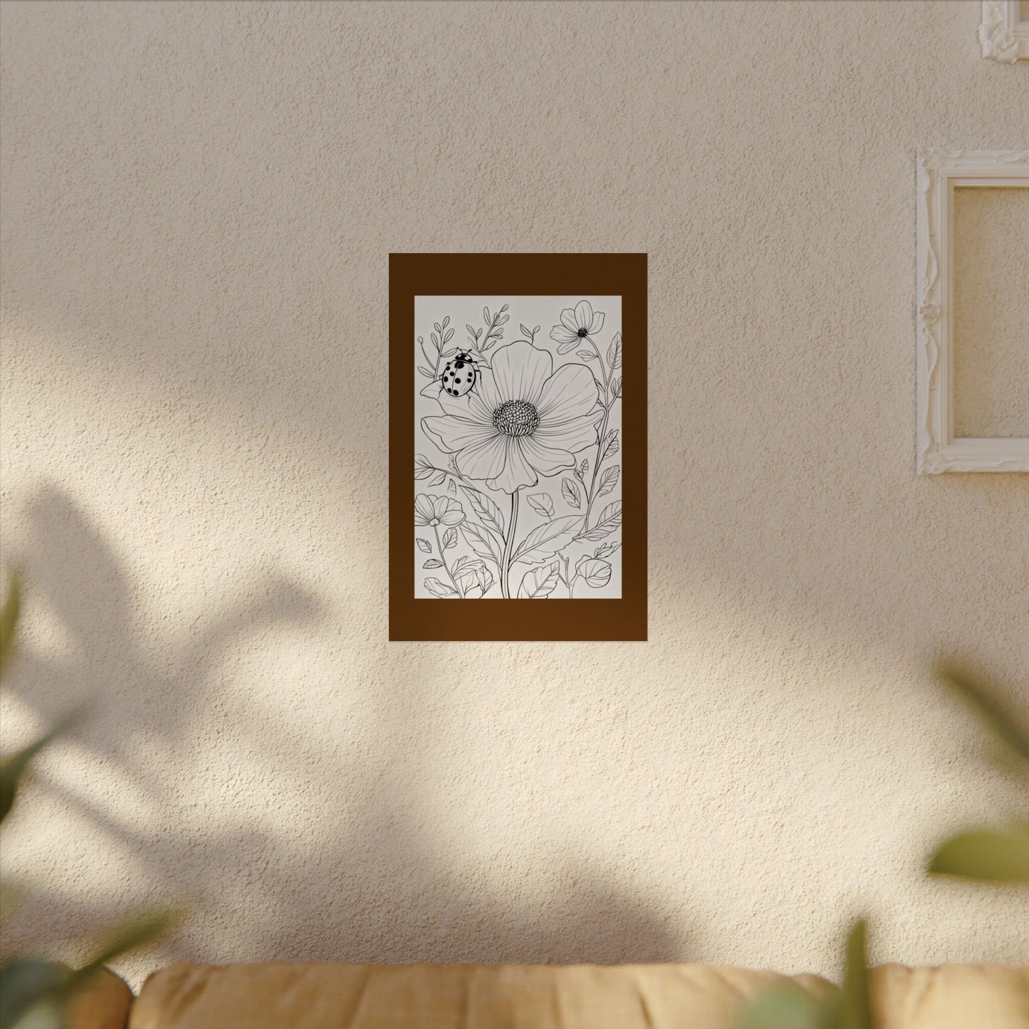 COLOR IT YOURSELF  Line Art Poster — Textured Matte Print