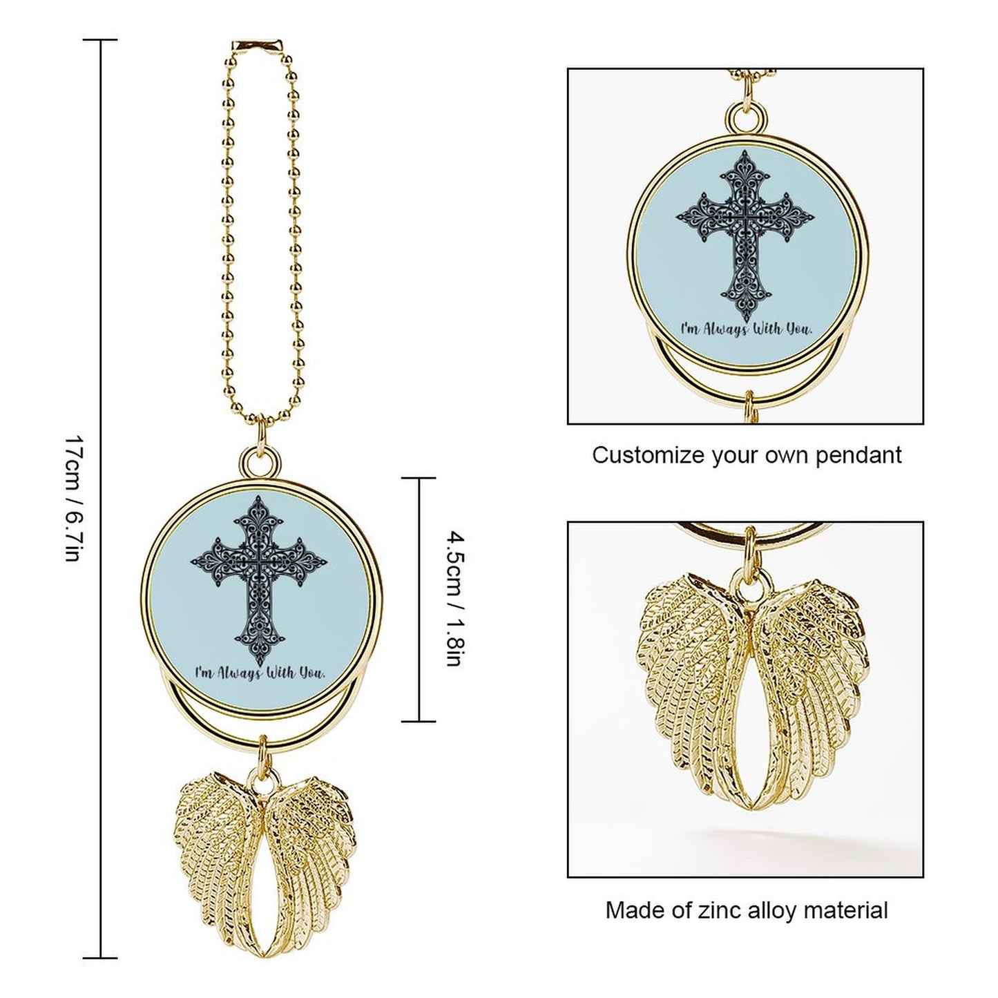 Car Pendant - I'm always with you