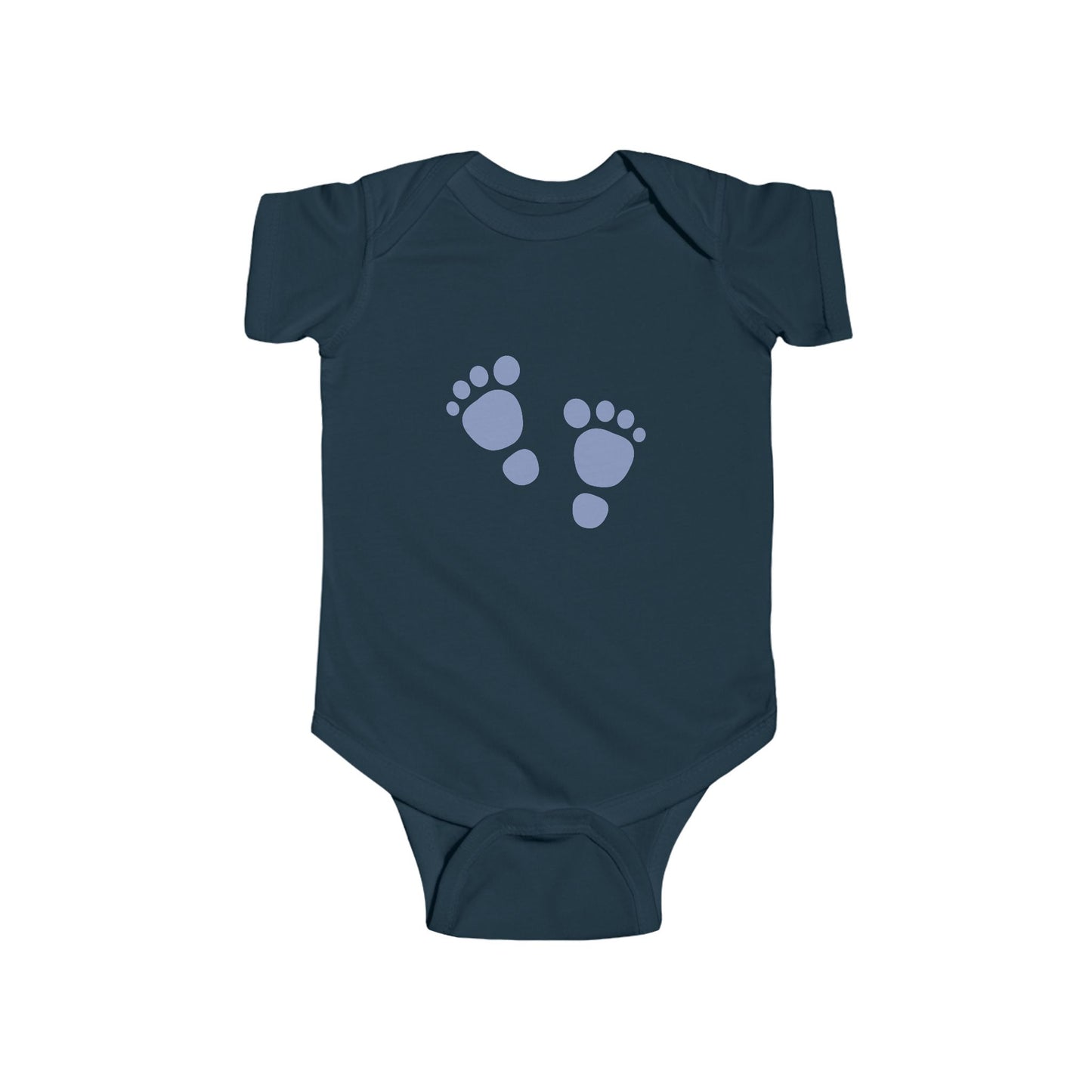Baby Footprint Infant Bodysuit, Cute Baby Gift, Baby Shower Gift, Newborn Outfit, Milestone Clothing
