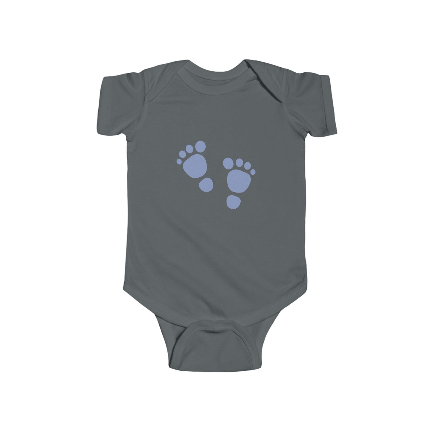 Baby Footprint Infant Bodysuit, Cute Baby Gift, Baby Shower Gift, Newborn Outfit, Milestone Clothing