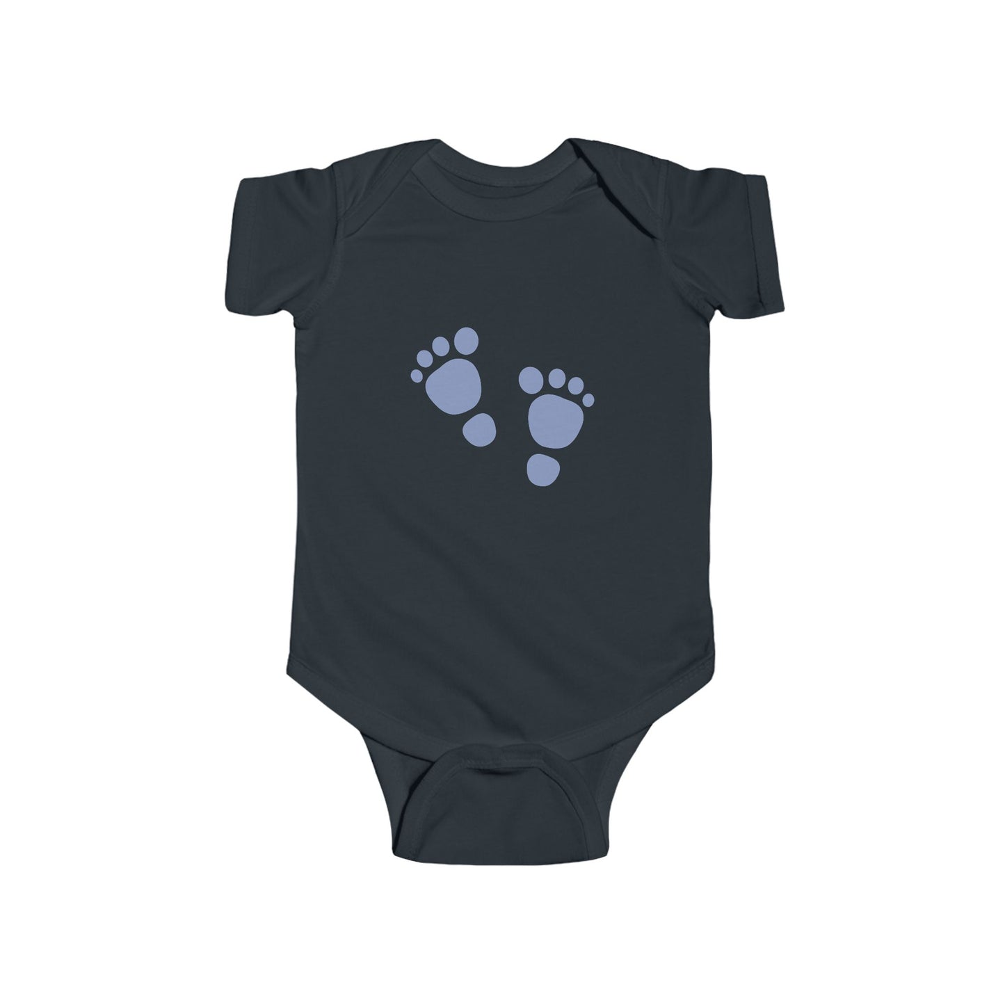 Baby Footprint Infant Bodysuit, Cute Baby Gift, Baby Shower Gift, Newborn Outfit, Milestone Clothing