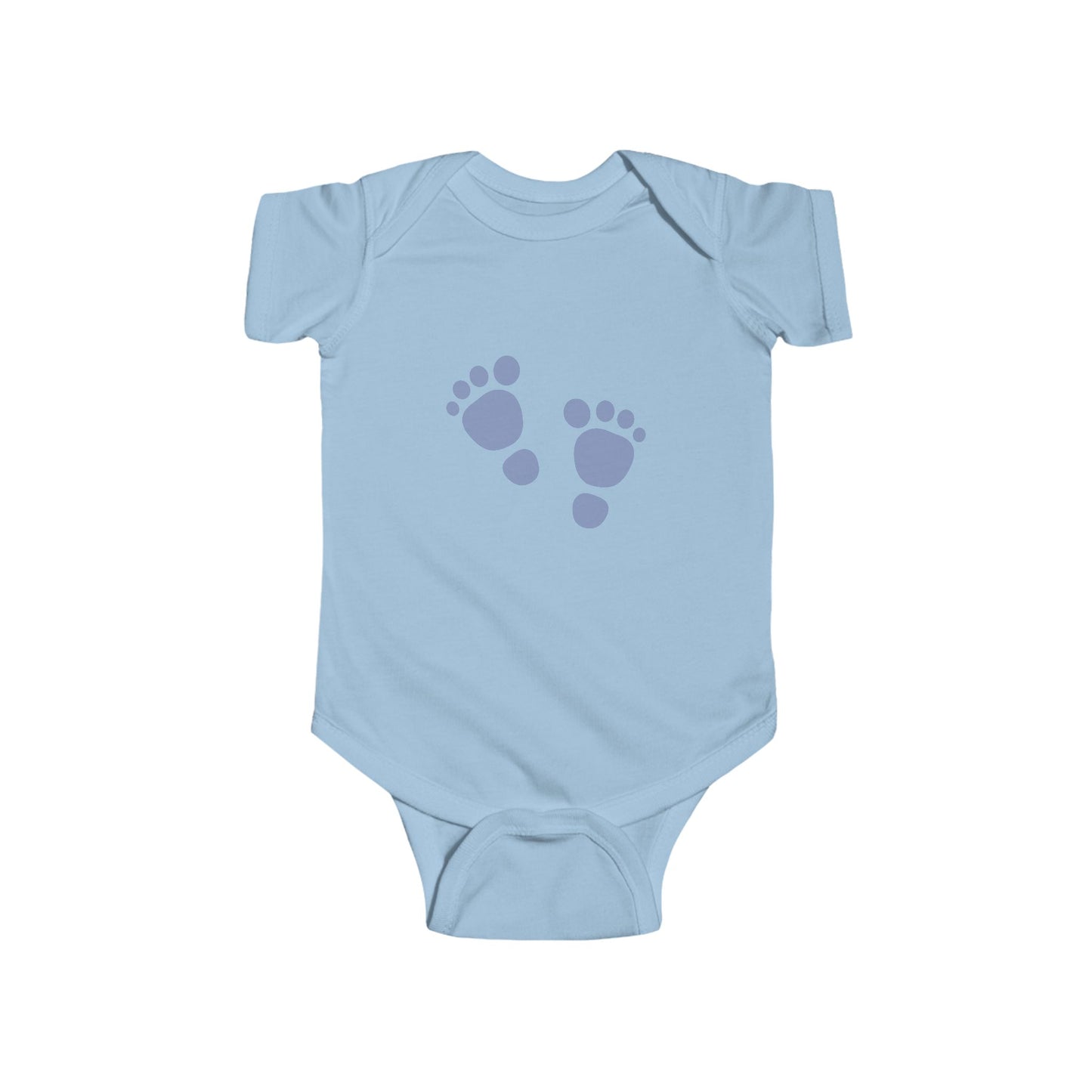 Baby Footprint Infant Bodysuit, Cute Baby Gift, Baby Shower Gift, Newborn Outfit, Milestone Clothing
